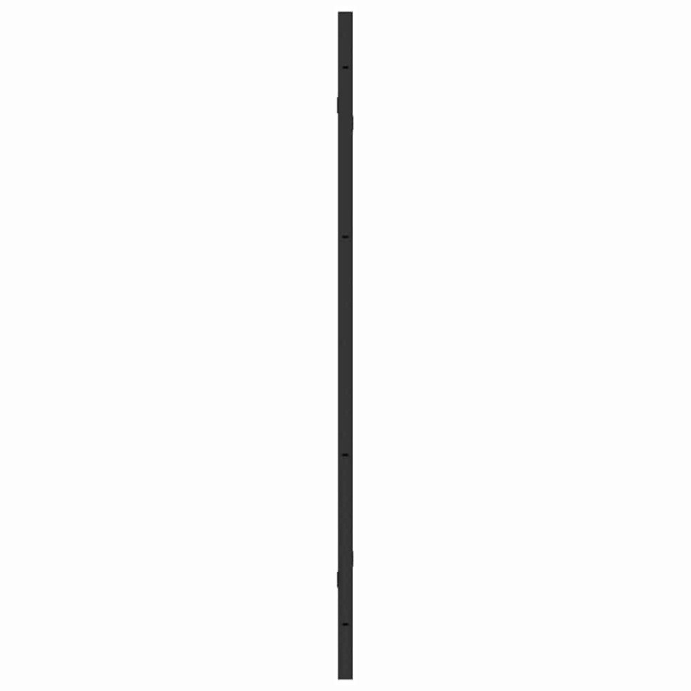 Produktbild för Duschavskärmning Svart 130 x 138 cm ESG-glas och aluminium