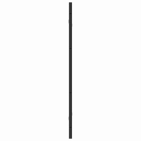 Produktbild för Duschavskärmning Svart 130 x 138 cm ESG-glas och aluminium