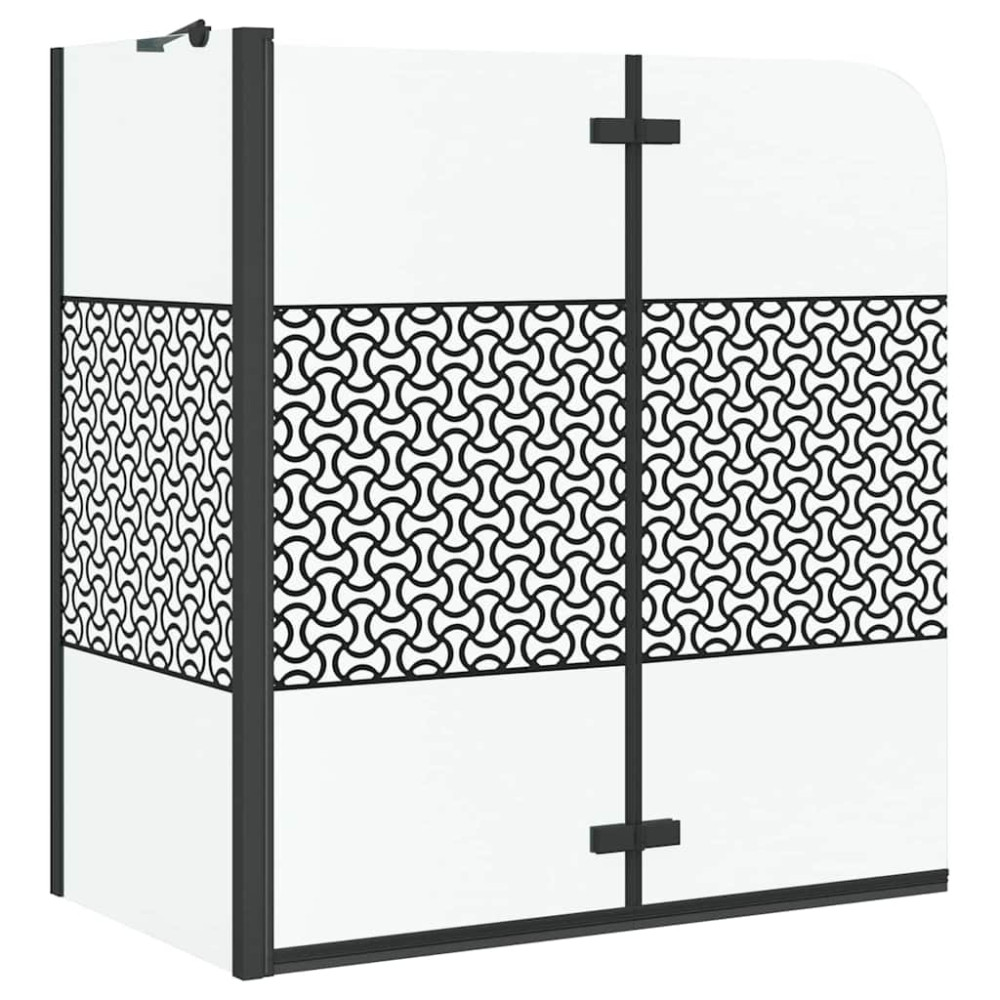 Produktbild för Badrumsinredning Geometriskt Svart 120 x 67 x 129 cm