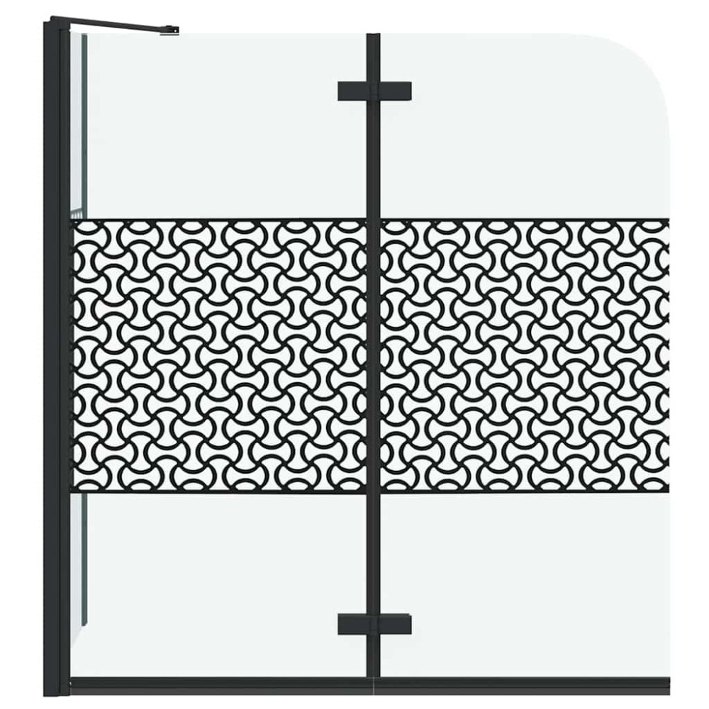 Produktbild för Badrumsinredning Geometriskt Svart 120 x 67 x 129 cm