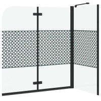 Produktbild för Badrumsinredning Geometriskt Svart 120 x 67 x 129 cm
