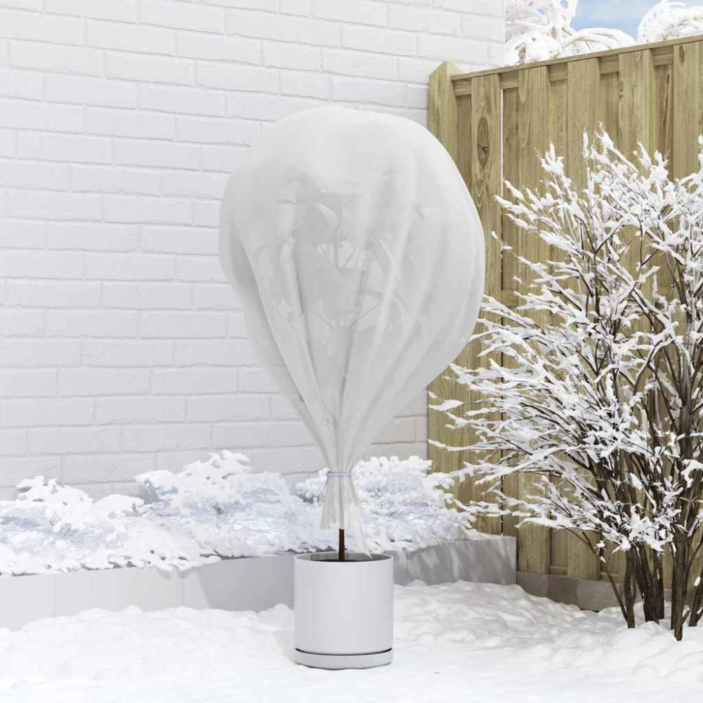 Produktbild för Frostskydd för växtfleece Vit 100 x 3,2 m Syntetiskt tyg