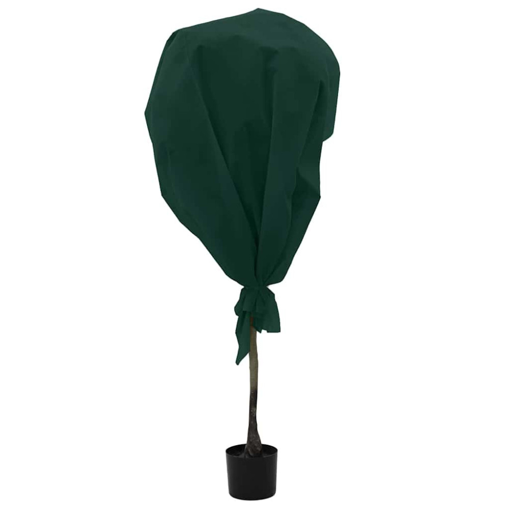 Produktbild för Frostskydd för växtfleece Grön 100 x 1,6 m Syntetiskt tyg