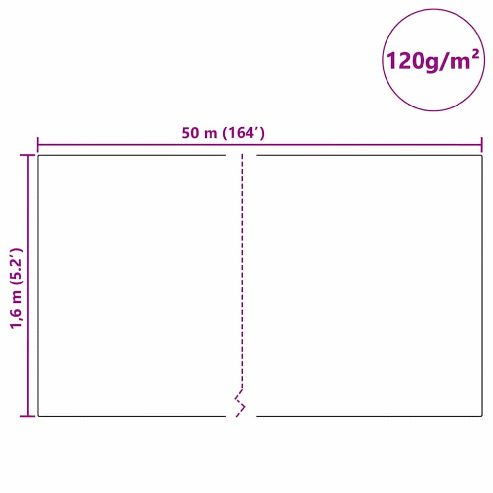 Produktbild för Frostskydd för växtfleece Grön 50 x 1,6 m Syntetiskt tyg