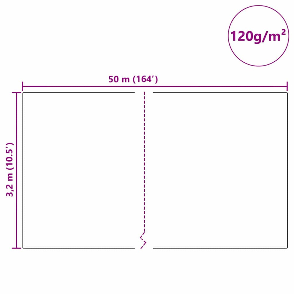 Produktbild för Frostskydd för växtfleece Grön 50 x 3,2 m Syntetiskt tyg