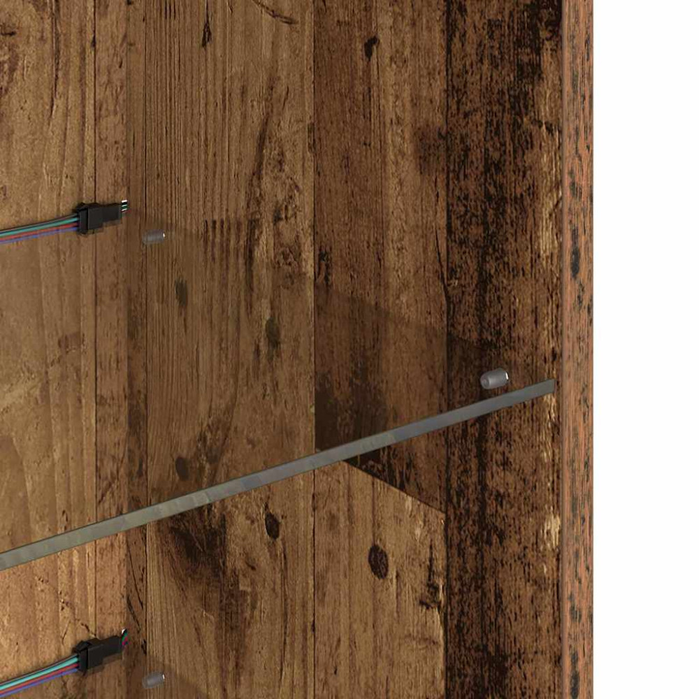 Produktbild för Väggmonterade TV-skåp 2 pcs Gammalt trä 30,5 x 30 x 90 cm