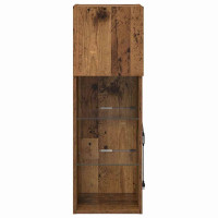Produktbild för Väggmonterade TV-skåp 2 pcs Gammalt trä 30,5 x 30 x 90 cm