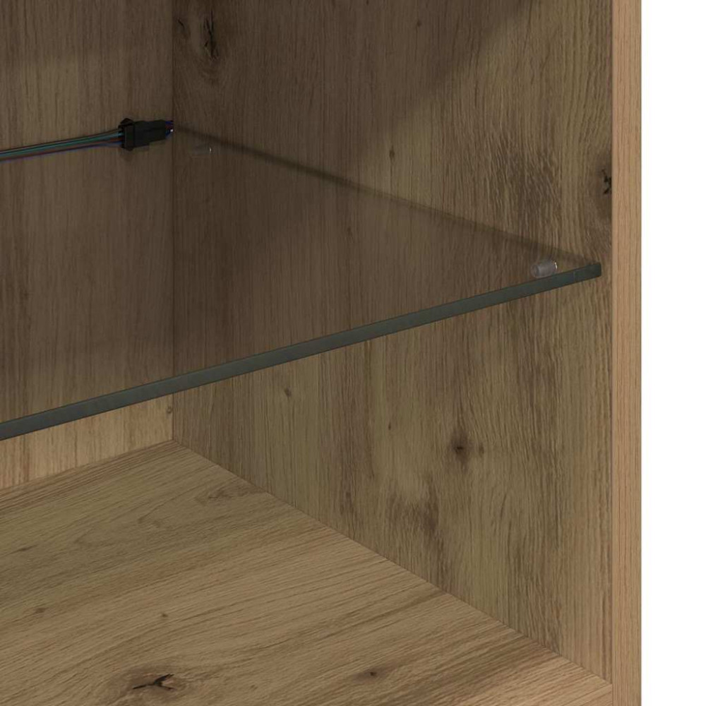 Produktbild för Väggmonterade TV-skåp 2 pcs Artisan Ek 40,5 x 30 x 90 cm