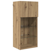 Produktbild för Väggmonterade TV-skåp 2 pcs Artisan Ek 40,5 x 30 x 90 cm