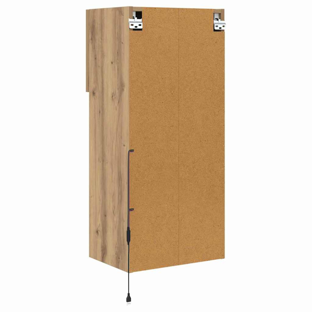 Produktbild för Väggmonterade TV-skåp 2 pcs Artisan Ek 40,5 x 30 x 90 cm