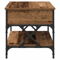 Produktbild för Kaffeebord Gammalt trä 70x50x50cm Konstruerat trä