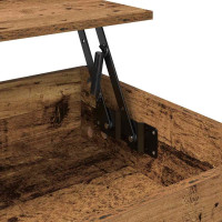 Produktbild för Kaffeebord Gammalt trä 70x50x50cm Konstruerat trä