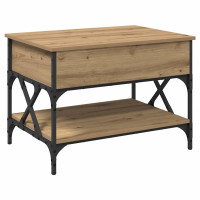 Produktbild för Kaffeebord Artisan Ek 70x50x50cm Konstruerat trä