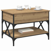 Produktbild för Kaffeebord Artisan Ek 70x50x50cm Konstruerat trä