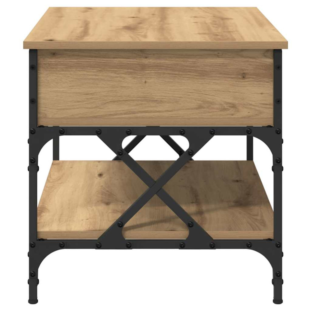 Produktbild för Kaffeebord Artisan Ek 70x50x50cm Konstruerat trä