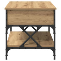 Produktbild för Kaffeebord Artisan Ek 70x50x50cm Konstruerat trä