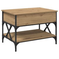 Produktbild för Kaffeebord Artisan Ek 70x50x50cm Konstruerat trä