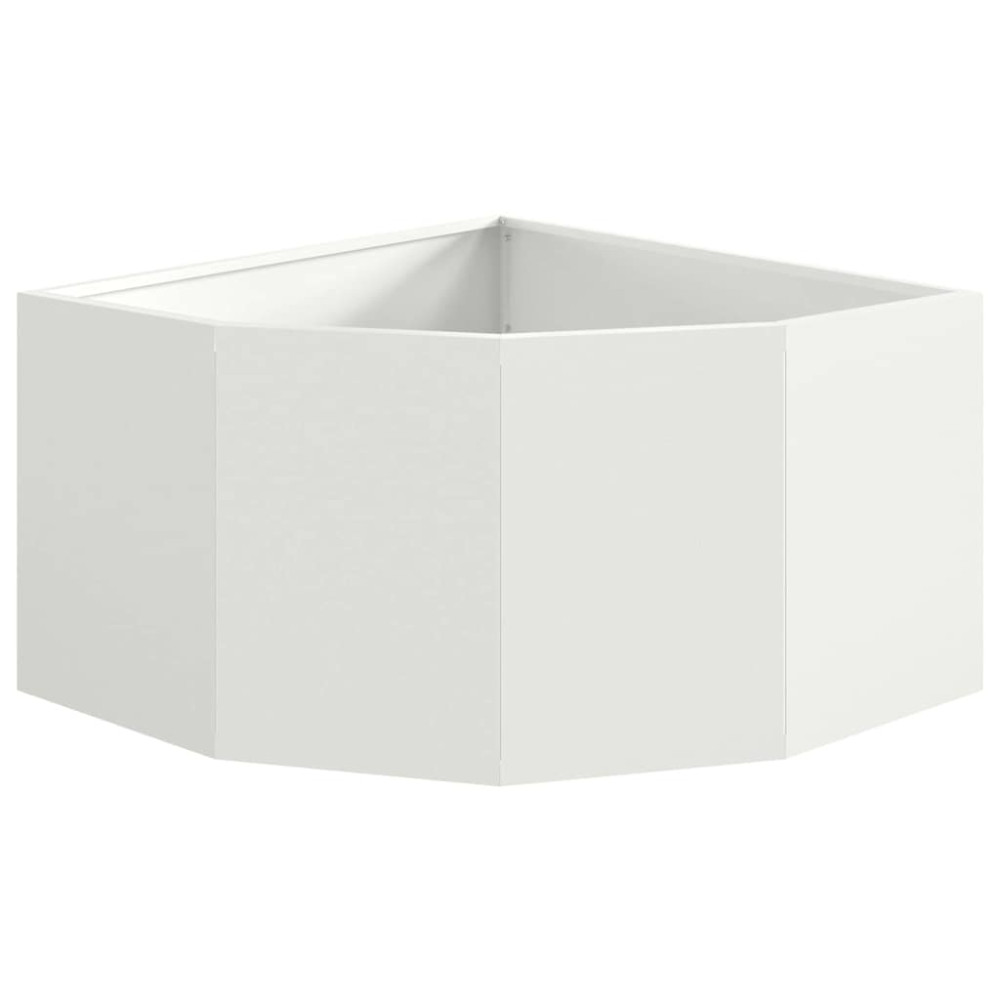 Produktbild för Hörnställning Vit 60 x 60 x 35 cm Stål