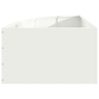 Produktbild för Hörnställning Vit 60 x 60 x 35 cm Stål