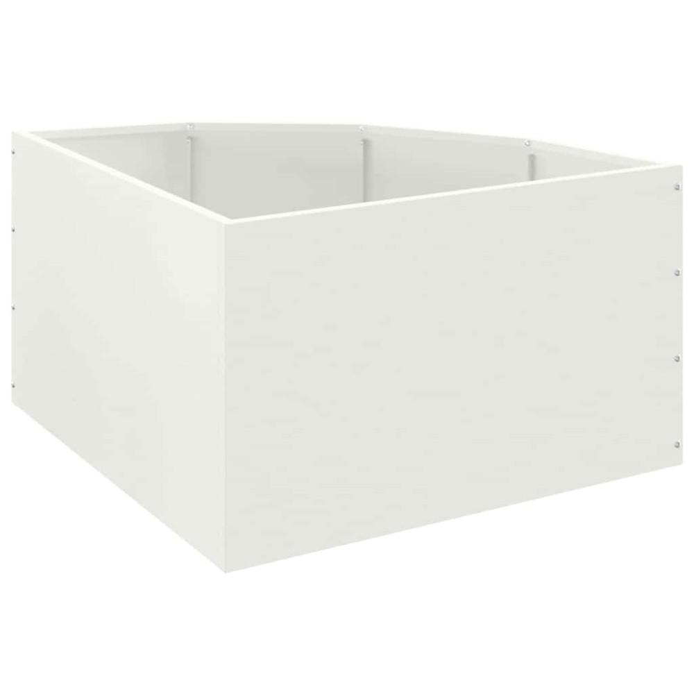 Produktbild för Hörnställning Vit 60 x 60 x 35 cm Stål
