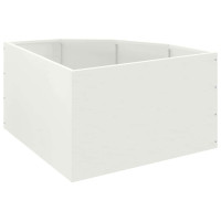 Produktbild för Hörnställning Vit 60 x 60 x 35 cm Stål