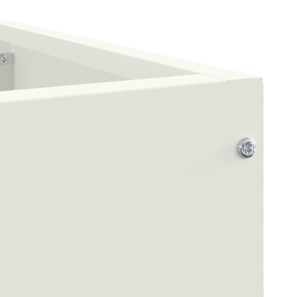 Produktbild för Hörnställning Vit 60 x 60 x 35 cm Stål