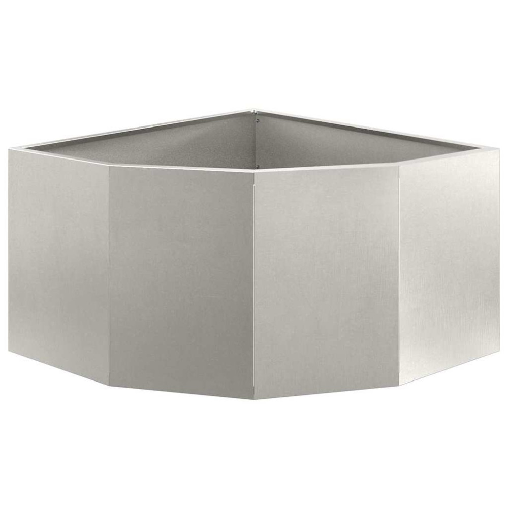 Produktbild för Hörnställning Silver 60 x 60 x 35 cm Rostfritt stål