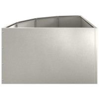 Produktbild för Hörnställning Silver 60 x 60 x 35 cm Rostfritt stål