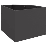 Produktbild för Hörnställning Svart 45 x 45 x 35 cm Stål