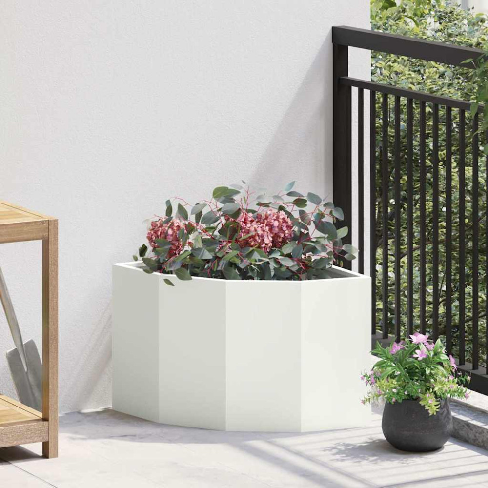 Produktbild för Hörnställning Vit 45 x 45 x 35 cm Stål