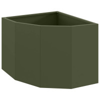 Produktbild för Hörnställning Olivgrön 45 x 45 x 35 cm Stål