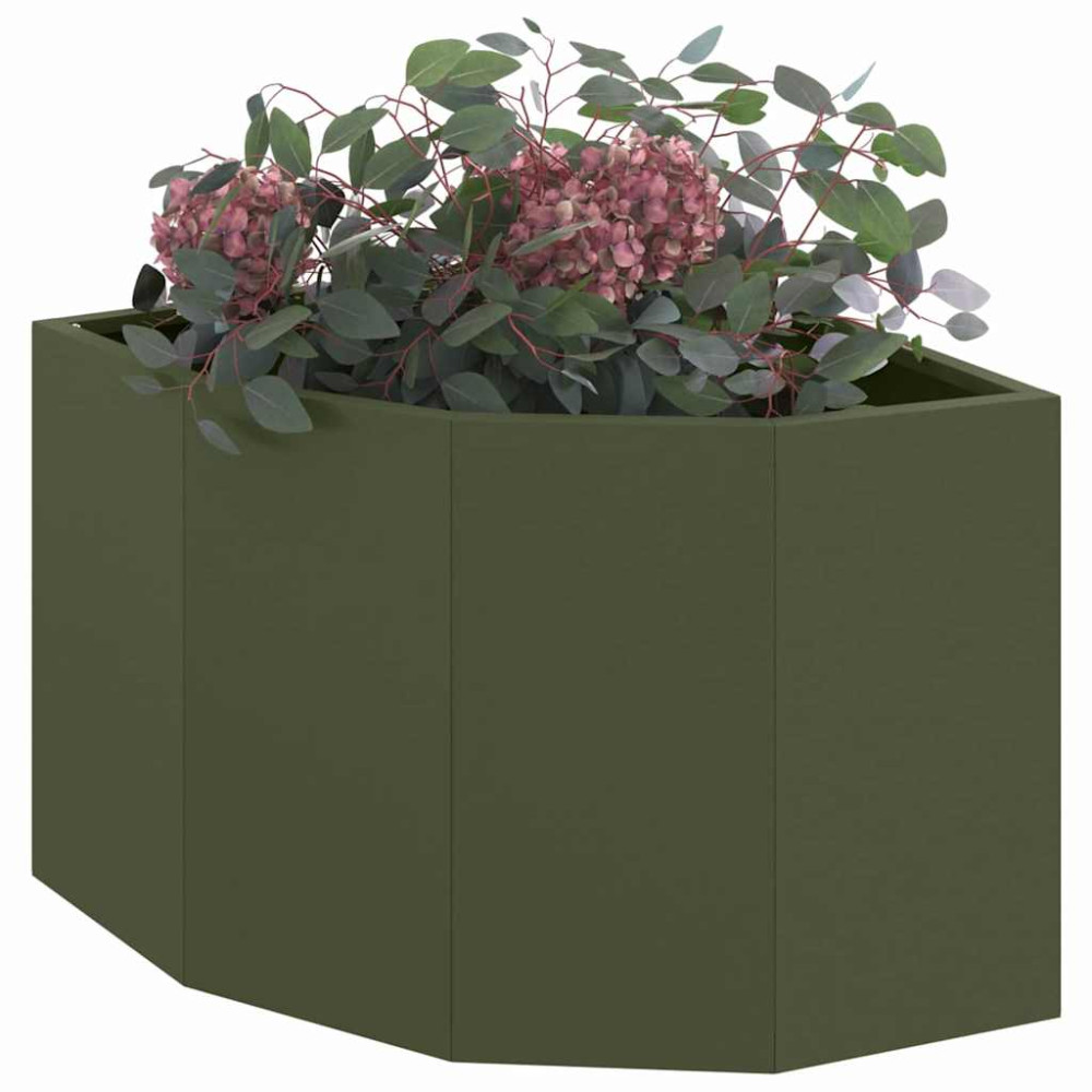 Produktbild för Hörnställning Olivgrön 45 x 45 x 35 cm Stål