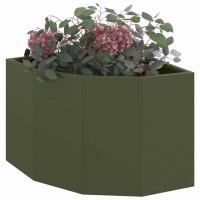 Produktbild för Hörnställning Olivgrön 45 x 45 x 35 cm Stål