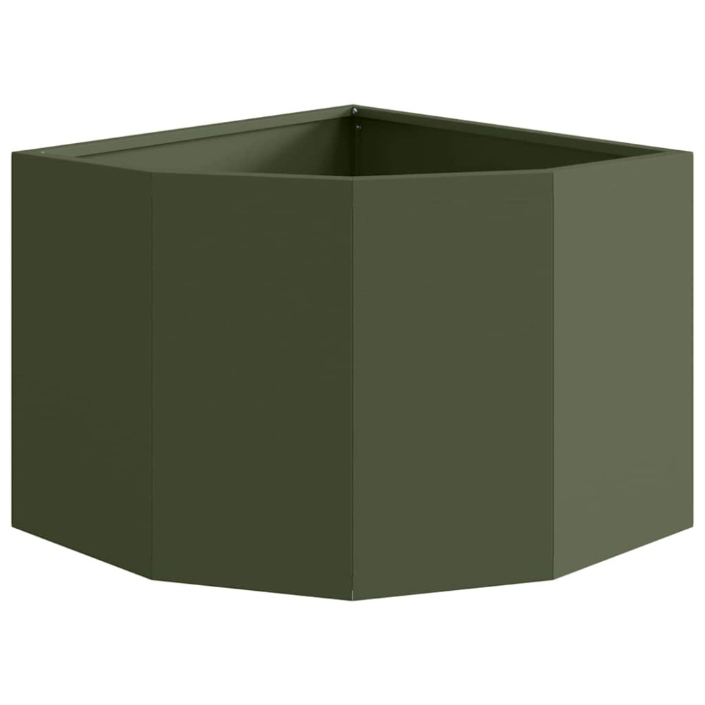 Produktbild för Hörnställning Olivgrön 45 x 45 x 35 cm Stål