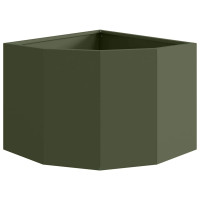 Produktbild för Hörnställning Olivgrön 45 x 45 x 35 cm Stål