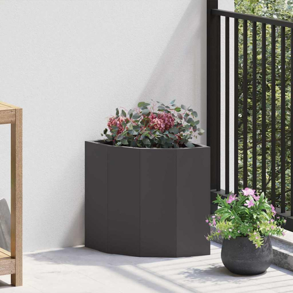 Produktbild för Hörnställning Svart 30 x 30 x 35 cm Stål
