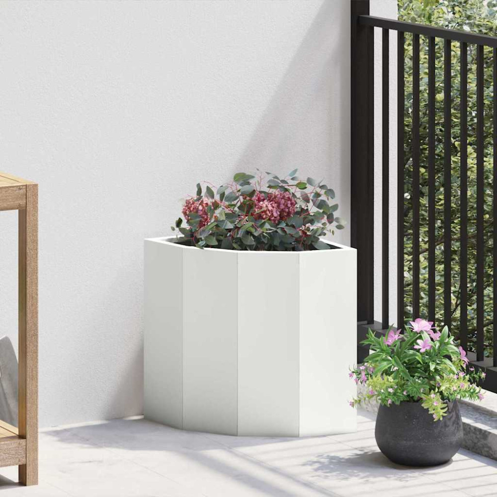 Produktbild för Hörnställning Vit 30 x 30 x 35 cm Stål