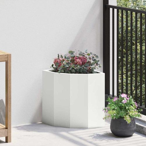 vidaXL Hörnställning Vit 30 x 30 x 35 cm Stål