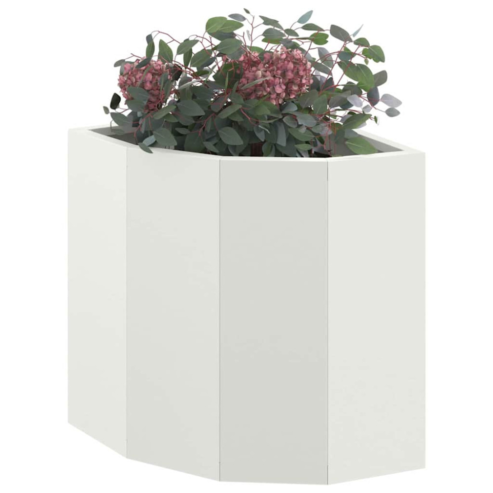 Produktbild för Hörnställning Vit 30 x 30 x 35 cm Stål