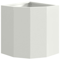 Produktbild för Hörnställning Vit 30 x 30 x 35 cm Stål