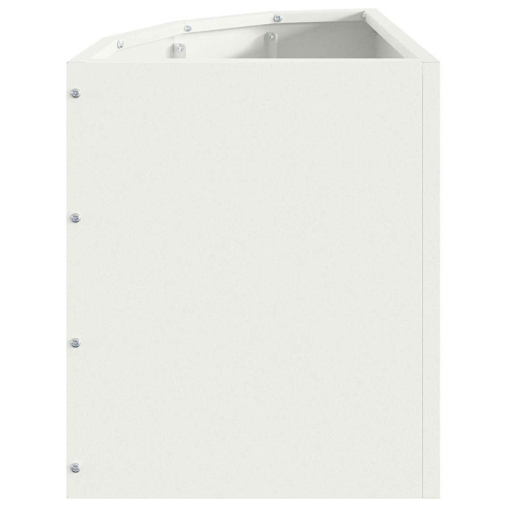 Produktbild för Hörnställning Vit 30 x 30 x 35 cm Stål