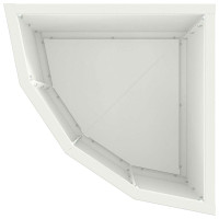 Produktbild för Hörnställning Vit 30 x 30 x 35 cm Stål