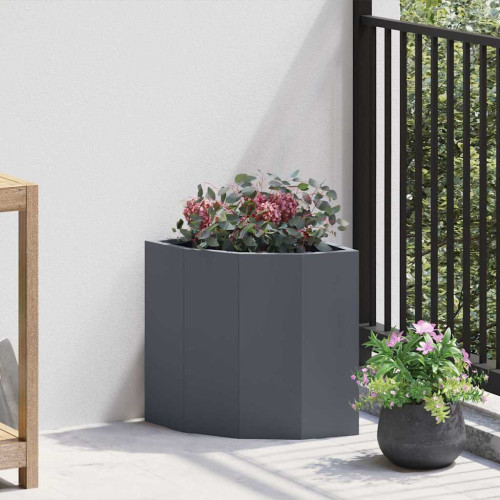 vidaXL Hörnställning Antracit 30 x 30 x 35 cm Stål