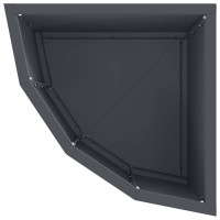 Produktbild för Hörnställning Antracit 30 x 30 x 35 cm Stål