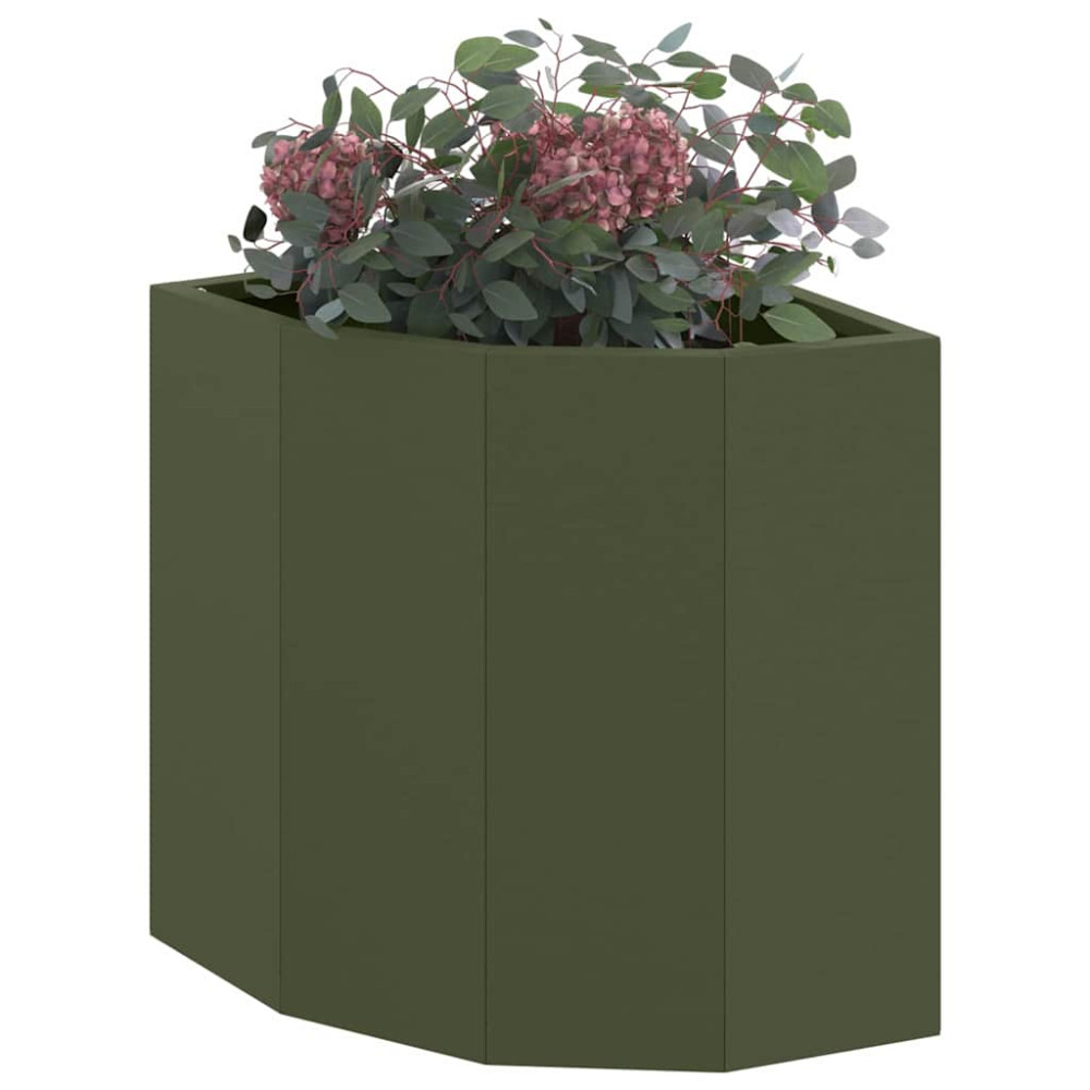 Produktbild för Hörnställning Olivgrön 30 x 30 x 35 cm Stål