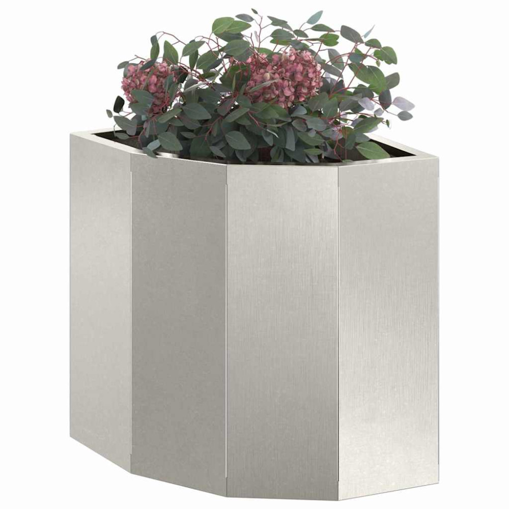 Produktbild för Hörnställning Silver 30 x 30 x 35 cm Rostfritt stål