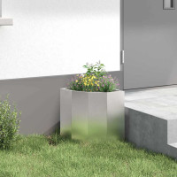 Produktbild för Hörnställning Silver 30 x 30 x 35 cm Rostfritt stål