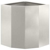 Produktbild för Hörnställning Silver 30 x 30 x 35 cm Rostfritt stål