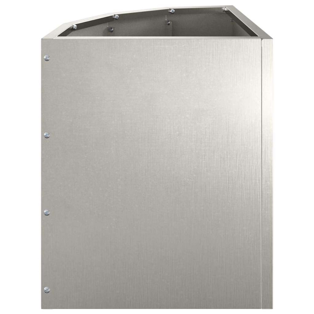Produktbild för Hörnställning Silver 30 x 30 x 35 cm Rostfritt stål