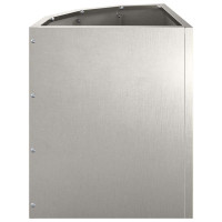 Produktbild för Hörnställning Silver 30 x 30 x 35 cm Rostfritt stål